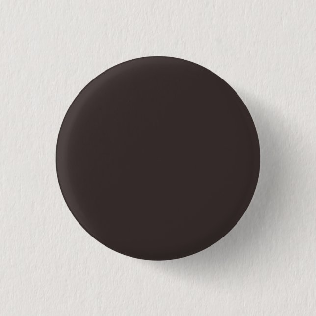 Black coffee  (solid colour)  1 inch round button (Front)