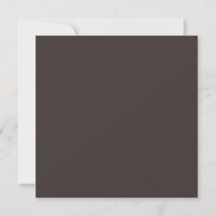 Black coffee (solid colour) invitation