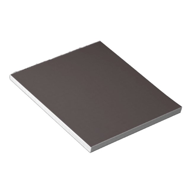 Black coffee  (solid colour)  notepad (Angled)