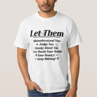 Black color let them T-Shirt
