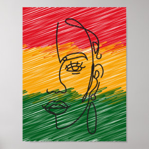 Black Colorful Cultural  Soulful Artworks Poster