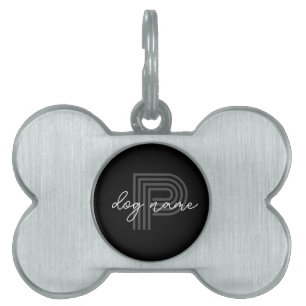 Black Colour Cat Or Dog Pet Name  Pet ID Tag