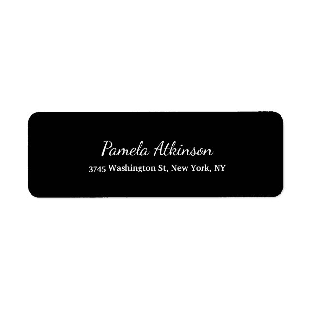Black Colour Creative Handwriting Plain Eyecatchin (Front)