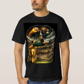 black colour football and player designe t shirt
