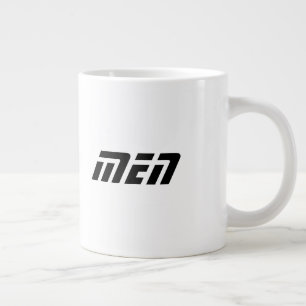 Black Colour Men Name Printed Jumbo Specialty-Cup Large Coffee Mug
