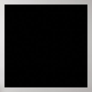 Black Colour Plain Pitch Black Background Space Poster