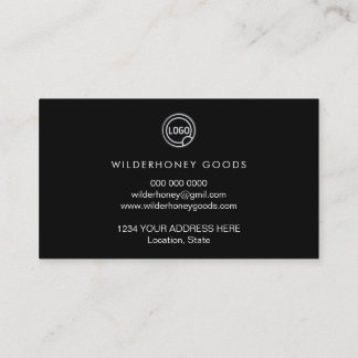 Black Colour Professional texture business card Card