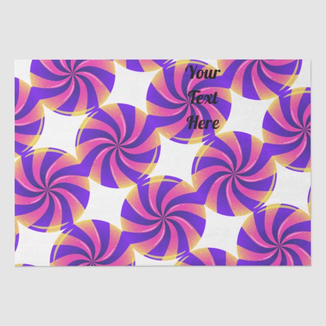 Black colour text Tissue Paper (Front)