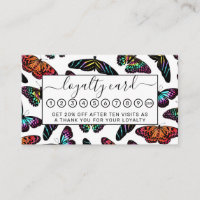 Black Colourful Butterflies Watercolor Pattern