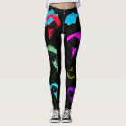 Black Colourful Pixie Leggings
