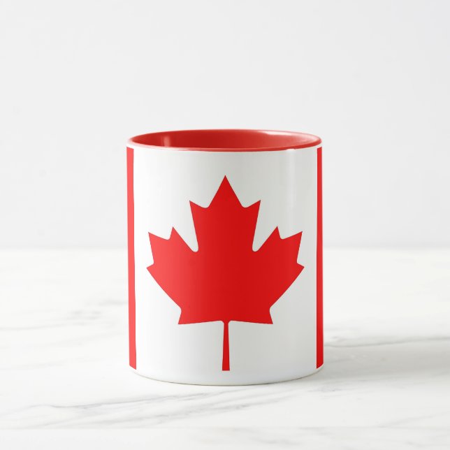 Black Combo Mug with flag of Canada (Center)