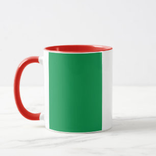 Black Combo Mug with flag of Italy