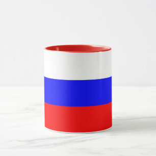Black Combo Mug with flag of Russia