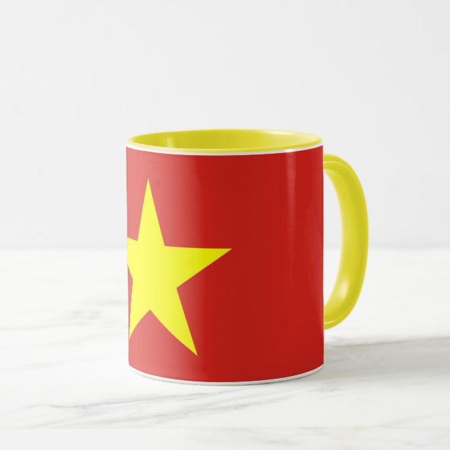 Black Combo Mug with flag of Vietnam (Front Right)
