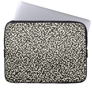 Black Composition Notebook Classic Pattern Laptop Sleeve