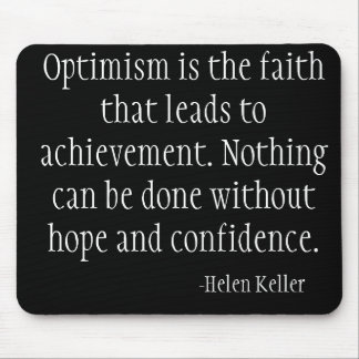 Black Computer Mousepad (Helen Keller)