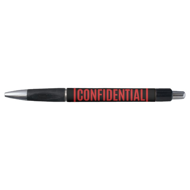Black Confidential Pen (Front)