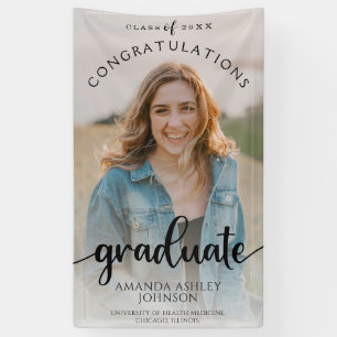Black Congratulations Graduate Picture Graduation Banner