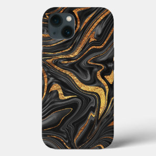 Black Copper Marble #1 #decor #art iPhone 13 Case