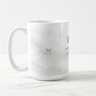 Black Coquette Minimalist Elegant 50th Birthday Coffee Mug