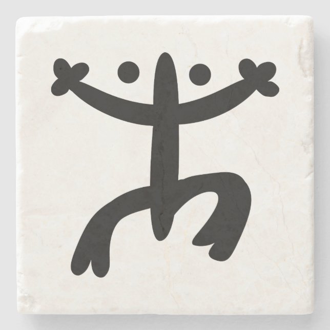 Black Coqui Stone Coaster (Front)