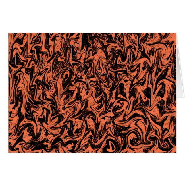 Black & Coral Swirl (Front Horizontal)