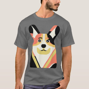 Black Corgi Dog Owner Pembroke Welsh Corgi Illustr T-Shirt