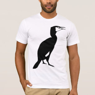 Black Cormorant Bird T-Shirt