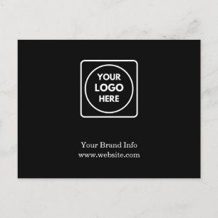 Black Corporate Postcard   Custom Professional 