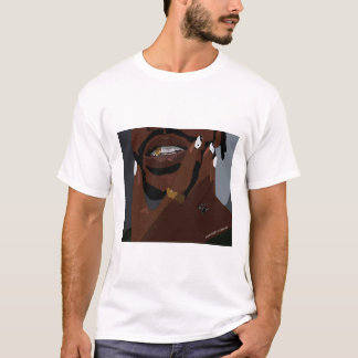 Black couple artwork art (Black love) T-Shirt