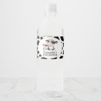 Black Cow Print Cute Cow Calf Baby Shower