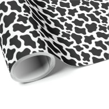 Black Cow Wrapping Paper