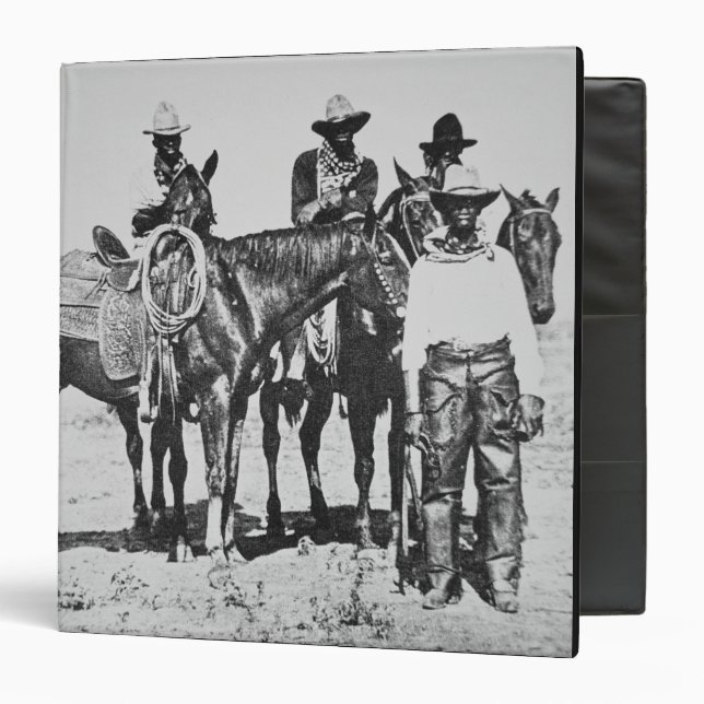 Black Cowboys at Bonham, Texas, c.1890 (b/w photo) Binder (Front/Inside)