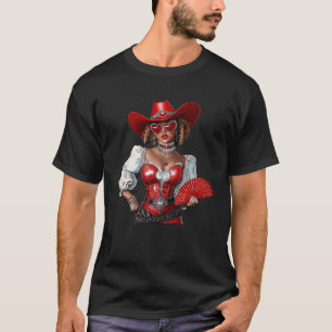 Black Cowgirl Melanin Western Country Women Africa T-Shirt