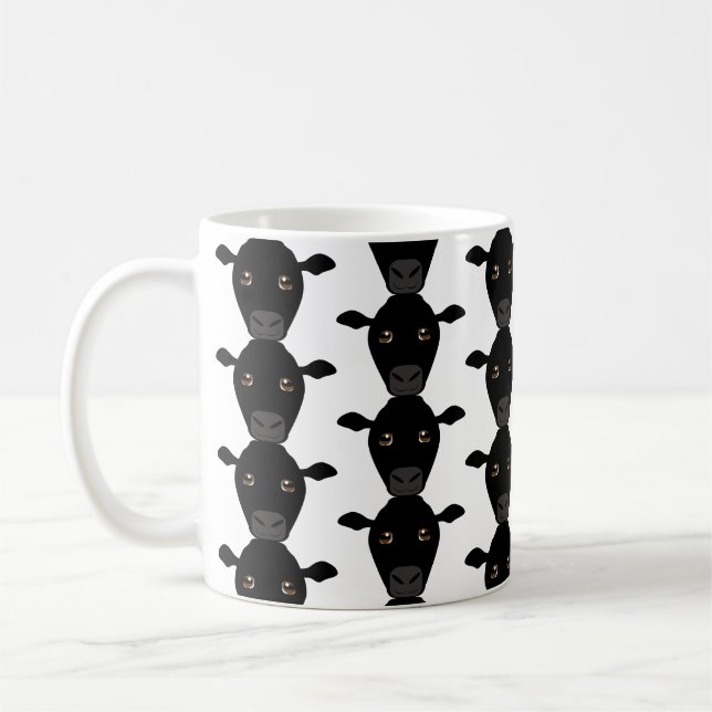 Black Cows on Mug (Left)
