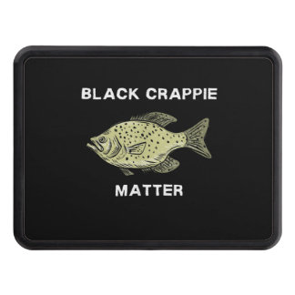 Black crappie matter Crappie fishing Art Trailer Hitch Cover