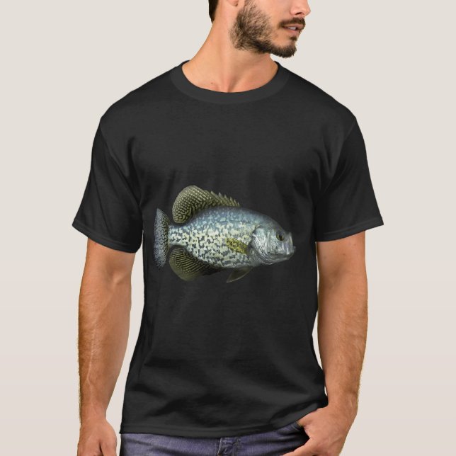 Black Crappie T-Shirt (Front)