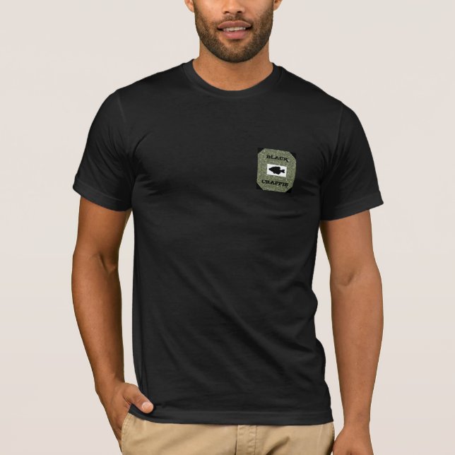 Black Crappie T-Shirt (Front)