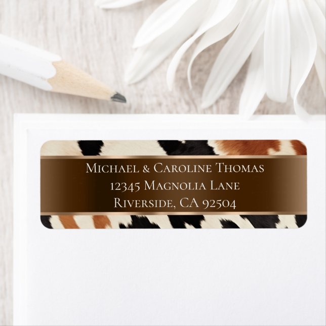 Black Cream Brown Cowhide Wedding (Insitu)