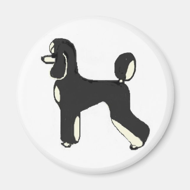 Black & Cream Phantom Magnet (Front)
