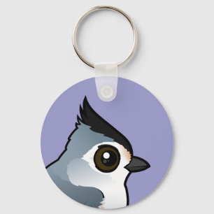 Black-crested Titmouse Keychain