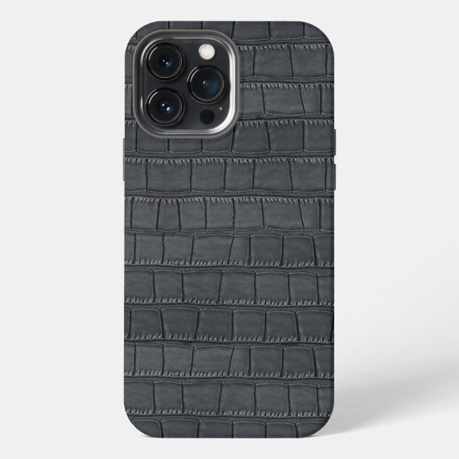 BLACK CROCODILE COD.03 iPhone CASE (Back)