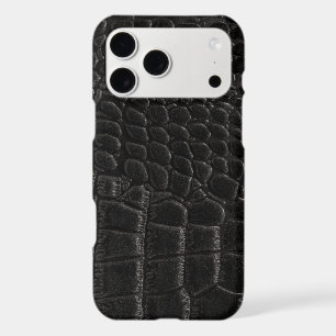Black Crocodile skin print