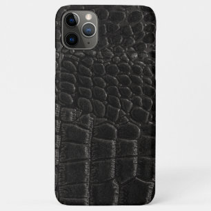 Black Crocodile skin print  iPhone 11 Pro Max Case