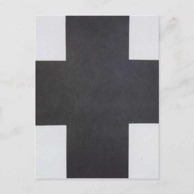 Black Cross by Kazimir Malevich Postcard (Front)