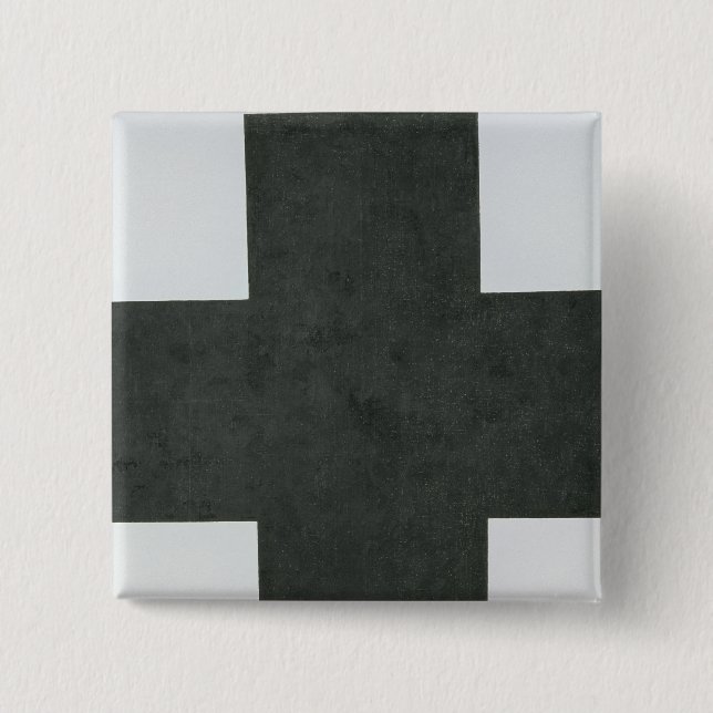 Black Cross, c.1923 2 Inch Square Button (Front)