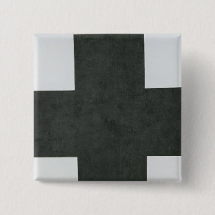 Black Cross, c.1923 2 Inch Square Button