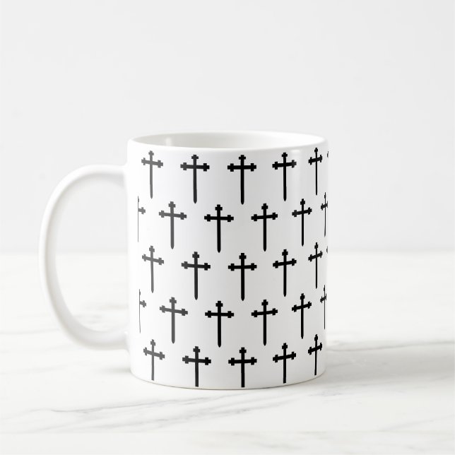 Black Cross Mug (Left)