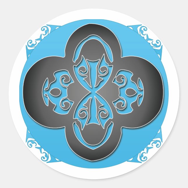 black cross Sticker - Customized (Front)