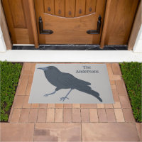 Black Crow Bird Illustration Personalized